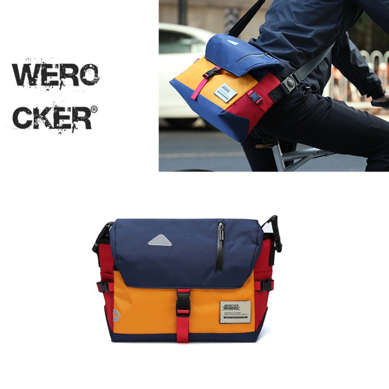 MK​ BAG (แบรนด์แท้)​ Werocker​ กระเป๋าสะพายข้าง กระเป๋าใส่เอกสาร Messenger รุ่น TYL558​ยข