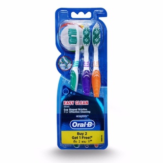 ✨ฮิตสุด✨ ﻿Oral-B ออรัล บี แปรงสีฟันคอมพลีท อีซี่ คลีน ซอฟท์ - แพ็ค 3 ด้าม 🚚พร้อมส่ง!! 💨