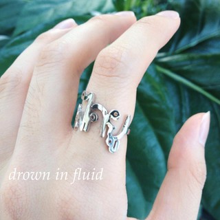 thai name ring (แหวนชื่อภาษาไทย) สั่งทำชื่อตัวเองได้ แหวนhandmade มีสีเงิน,ทอง,เงินดำ