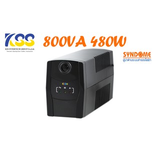 เครื่องสำรองไฟ UPS SYNDOME ECO II-801 (800VA/480WATT) รับประกัน 2 ปี