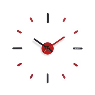 clock WALL CLOCK MORPHIN BLACK-RED ON TIME Home decoration Home &amp; Furniture นาฬิกา นาฬิกาติดผนัง ONTIME MORPHIn สีดำ/แดง