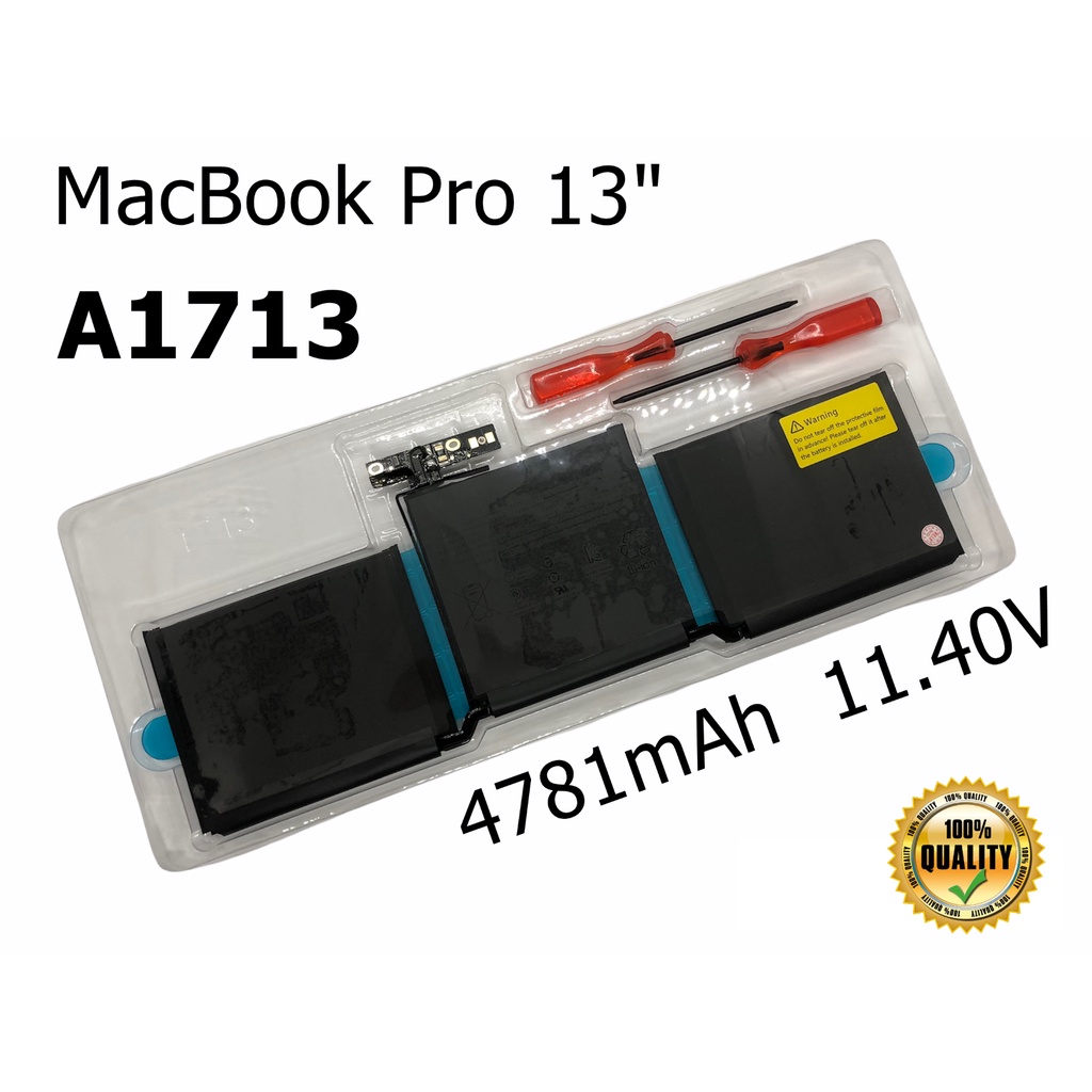 Battery รุ่น A1713 ของแท้ (สำหรับ Pro 13