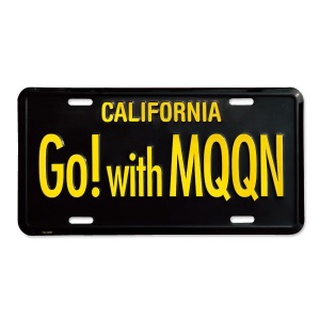 MOONEYES California Steel License Plates Go! with MQQN MG081GMBK กรอบป้ายทะเบียน