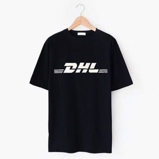 150฿ เสื้อสกรีนลายDHL ดำ