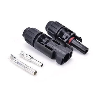 มีรับประกัน ขั้วต่อสายไฟแผงโซล่าร์เซลล์ MC4 CONNECTOR มีแกนล๊อคในตัว