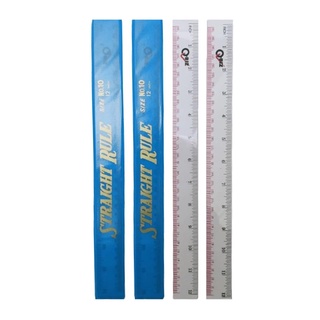 คิวบิซ ไม้บรรทัดพีวีซีใส 12 นิ้ว x 36 ชิ้น101360Q-BIZ Clear Plastic Ruler x 36 pcs