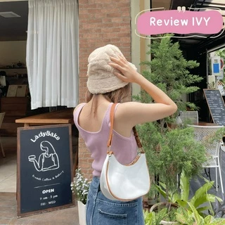 💕ivy หมวกบัคเก็ต ขนนุ่ม (B66) หมวกแฟชั่นสำหรับผู้หญิง
