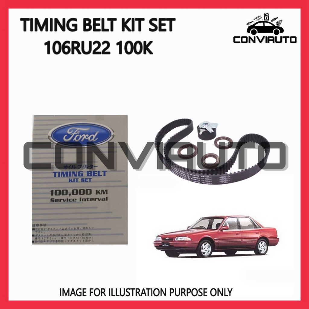 FORD TELSTAR 2.0 ~ 106RU22 TIMING BELT SET 100,000KM (BP01-12-205G-SET) CONVIAUTO