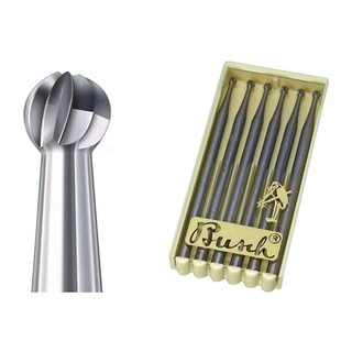 เม็ดมะยมบูช ดอกเจีย BUSCH STEEL BURS Fig1 (1 ตลับมี 6 ชิ้น) ขนาด 2.5mm(#025)-5.0mm(#050)ราคาต่อหนึ่งชิ้น