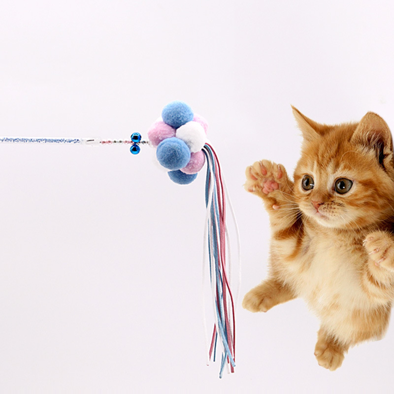 Doge&Orange พร้อมส่ง ไม้ตกแมว ของเล่นแมว ไม้แกล้งน้องแมว ของใช้สัตว์เลี้ยง ของใช้สำหรับแมว ขนนก แมว กระดิ่ง MIP017 - รูปที่ 3