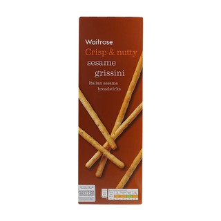 เวทโทรสกริสสินีเบรดสติกส์เซซามิซี้ด 125กรัม Waitrosgrissini Breadstick Sesamiseed 125g.