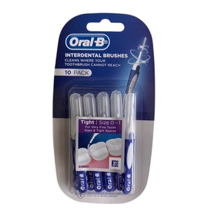 Oral-B Interdental Brushes 10pcs/pack แปรงซอกฟัน10ชิ้น/แพคExp:08/2027,12/2027