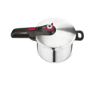 [โค้ดลด12%TEFAL6M12] Tefal หม้ออัดแรงดัน ความจุ 6 ลิตร Secure Neo Brushed Red รุ่น P2530750 [Online Exclusive]