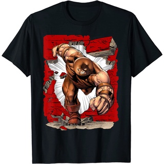 เสื้อยืดผ้าฝ้ายพรีเมี่ยม เสื้อยืด พิมพ์ลายกราฟิก Marvel X-Men The Juggernaut Wall Smasher สําหรับผู้ชาย