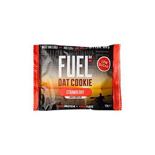 Fuel10k Strawberry &amp; White Chocolate Oat Cookie 50g  Fuel10k คุกกี้ข้าวโอ๊ตสตรอเบอร์รี่และไวท์ช็อกโกแลต 50g