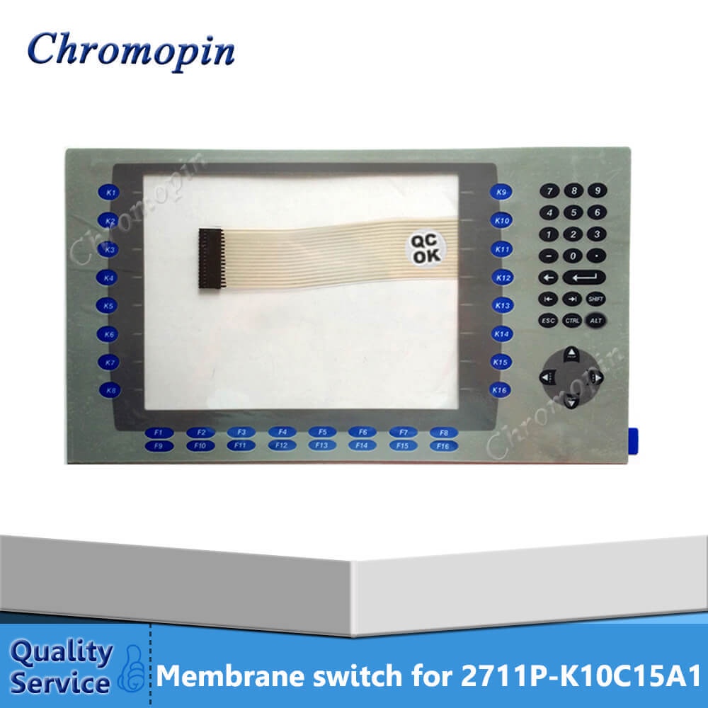 ปุ่มกดสวิตช์เมมเบรนสําหรับ AB 2711P-K10C15A1 2711P-K10C4D1 2711P-K10C4D2 2711P-K10C6D2 PanelView Plu