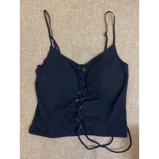 ใหม่! เสื้อสายเดี่ยว ผูกหน้า สไตล์ corset