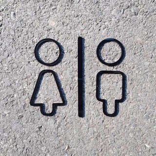 ป้ายห้องน้ำอะคริลิค Toilet sign ชุดป้ายสัญลักษณ์ห้องน้ำหญิง/ชาย