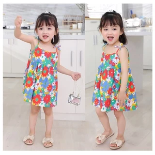 🌷 กระโปรงเด็กสายเดี่ยว ชุดเด็กสายเดี่ยว เสื้อเด็กสายเดี่ยว ลายน่ารัก