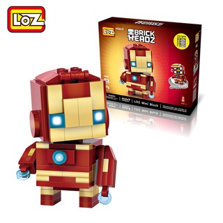 ตัวต่อ Loz Mini Brick Headz Iron Man จำนวนตัวต่อ 144 ชิ้น