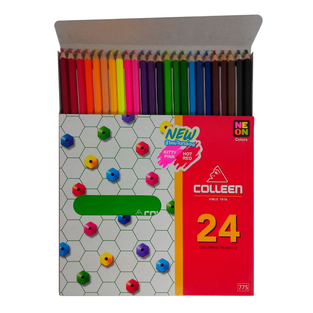 COLLEEN คอลลีน ดินสอสี 24 แท่ง 24 สี 775