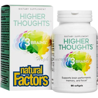 Natural Factors, 3 Brains®, Higher Thoughts™, 90 Softgels