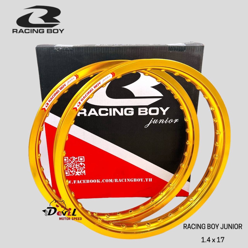 วงล้อ Racing Boy เรซซิ่งบอย แท้100% 1.40x17 36รู - สีทอง ราคาคู่ละ  สินค้ามีจำกัด