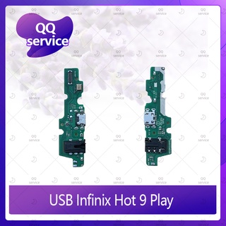 USB Infinix hot 9 Play อะไหล่สายแพรตูดชาร์จ แพรก้นชาร์จ Charging Connector Port Flex Cable（ได้1ชิ้นค่ะ) QQ service