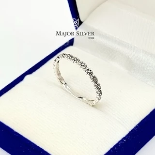 Small flower ring : แหวนดอกไม้เล็กๆ / เงินแแท้92.5% น่ารักๆ สไตล์วินเทจ : E-V-Flo2.2