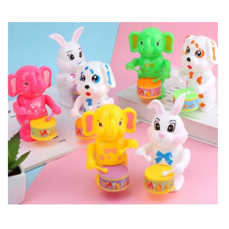 kidtuk ผองเพื่อน นักตีกลอง ตุ๊กตาไขลาน ช้าง ตีกลอง  ของเล่นไขลาน คิดถูก เรามั่นใจว่าเราถูกกว่า
