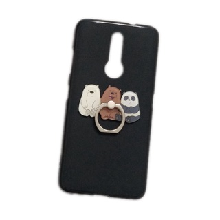 เคสโทรศัพท์มือถือ TPU นิ่ม ลายหมีแพนด้า 3D พร้อมแหวนขาตั้ง สําหรับ Gome Fenmmy Note C72