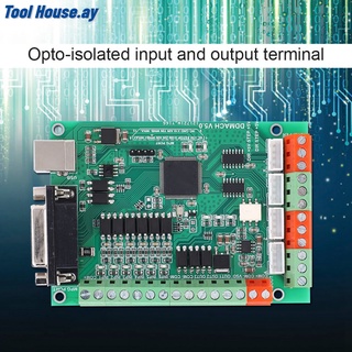[การ์ดควบคุมการเคลื่อนไหว] 4-Axis การ์ดโมชั่น CNC 125Khz สําหรับ Mach3 พร้อมอินเตอร์เฟส Usb 5.08 Xh2.54