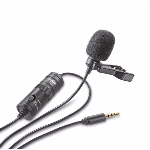 ✹BOYA BY-M1 แท้ microphone ไมค์อัดเสียง ใช้กับ มือถือ smartphone กล้อง DSLR เครื่องอัดเสียง คอมพิวเตอร์ สายยาว 6 เมตร