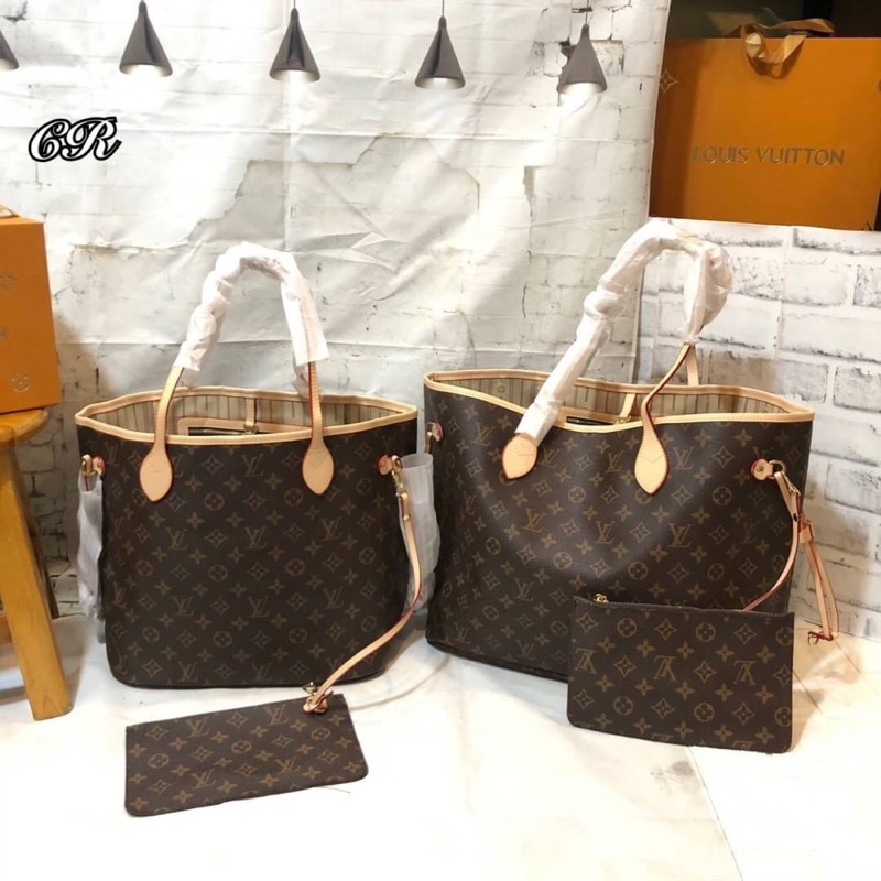 Louis กระเป๋าแบรนด์เนม หลุยส์ช้อปปิ้ง 12” 14” LV Louisvuitton กระเป๋าหลุยส์