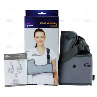 ผ้าคล้องแขน สีเทา Pouchy Arm Sling Tynor  มีขนาด S M L XL XXL