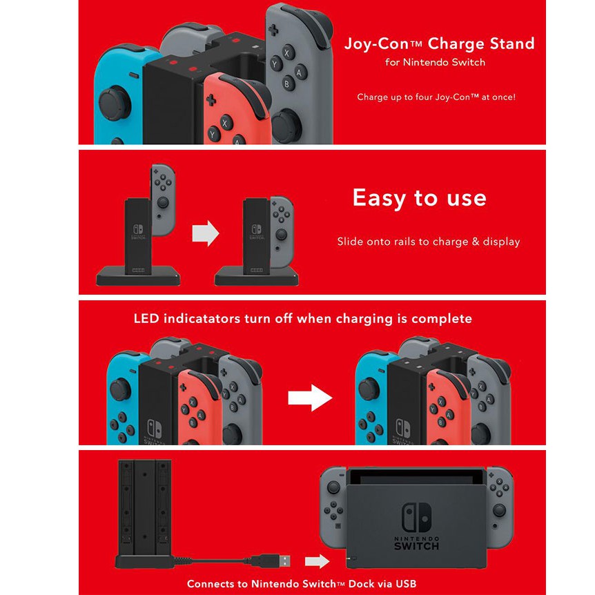 ที่ชาร์จจอยคอน Nintendo Switch Charging Station JoyCon ...