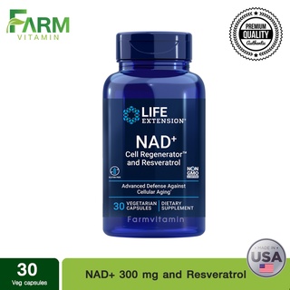 Life extension, NAD+ Cell Regeneratol 300 mg and Resveratrol