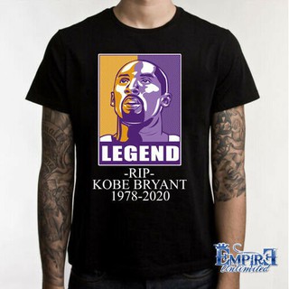 เสื้อยืดคอกลมเสื้อยืด พิมพ์ลาย Forever idol KOBE BRYANT LOS ANGELES BASKETBALL LEGEND TEES-4XL