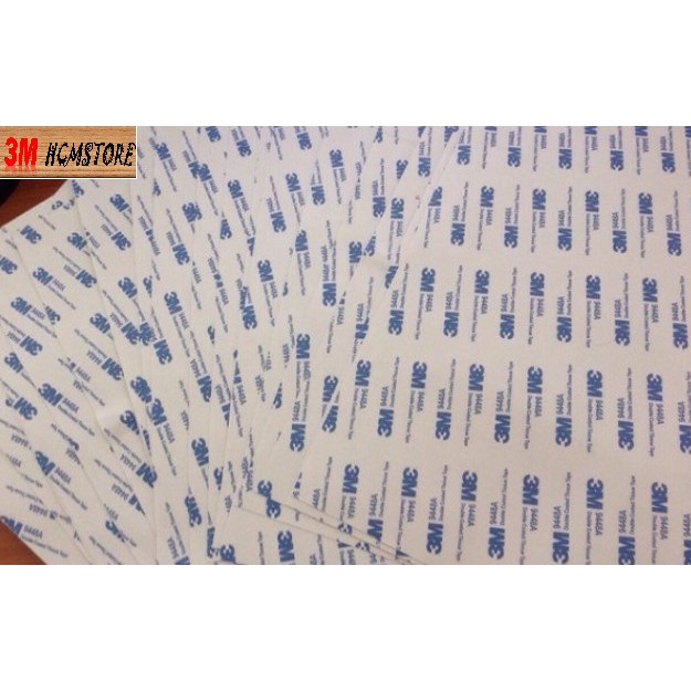 02 แผ่น 3M 9448A A4 - เทปสองชั้นอเนกประสงค์ เหมาะสําหรับแปะวัสดุต่างๆต่างๆต่างๆ เช่นโลหะ พลาสติกธรรม
