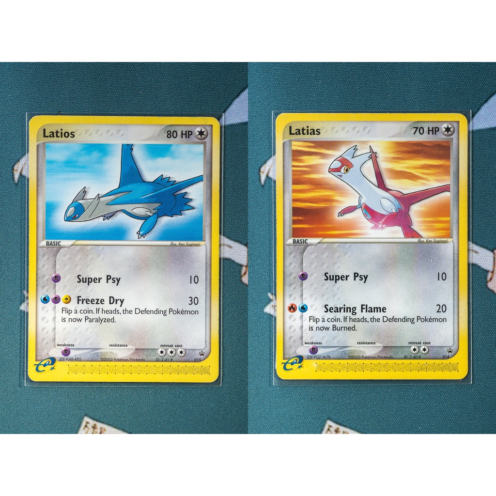 [ของแท้] ลาทิอาส ลาทิโอส  ( Latias Latios ) non holo PROMO ENG การ์ดโปเกมอน [Pokémon Trading Card Ga