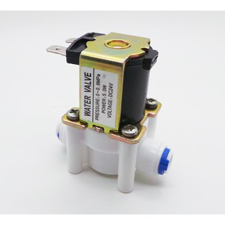 โซลินอยด์วาล์วเครื่องกรองน้ำ โซลินอย์ปิดเปิด 2หุน Electric Solenoid Valve 24VDC 1/4