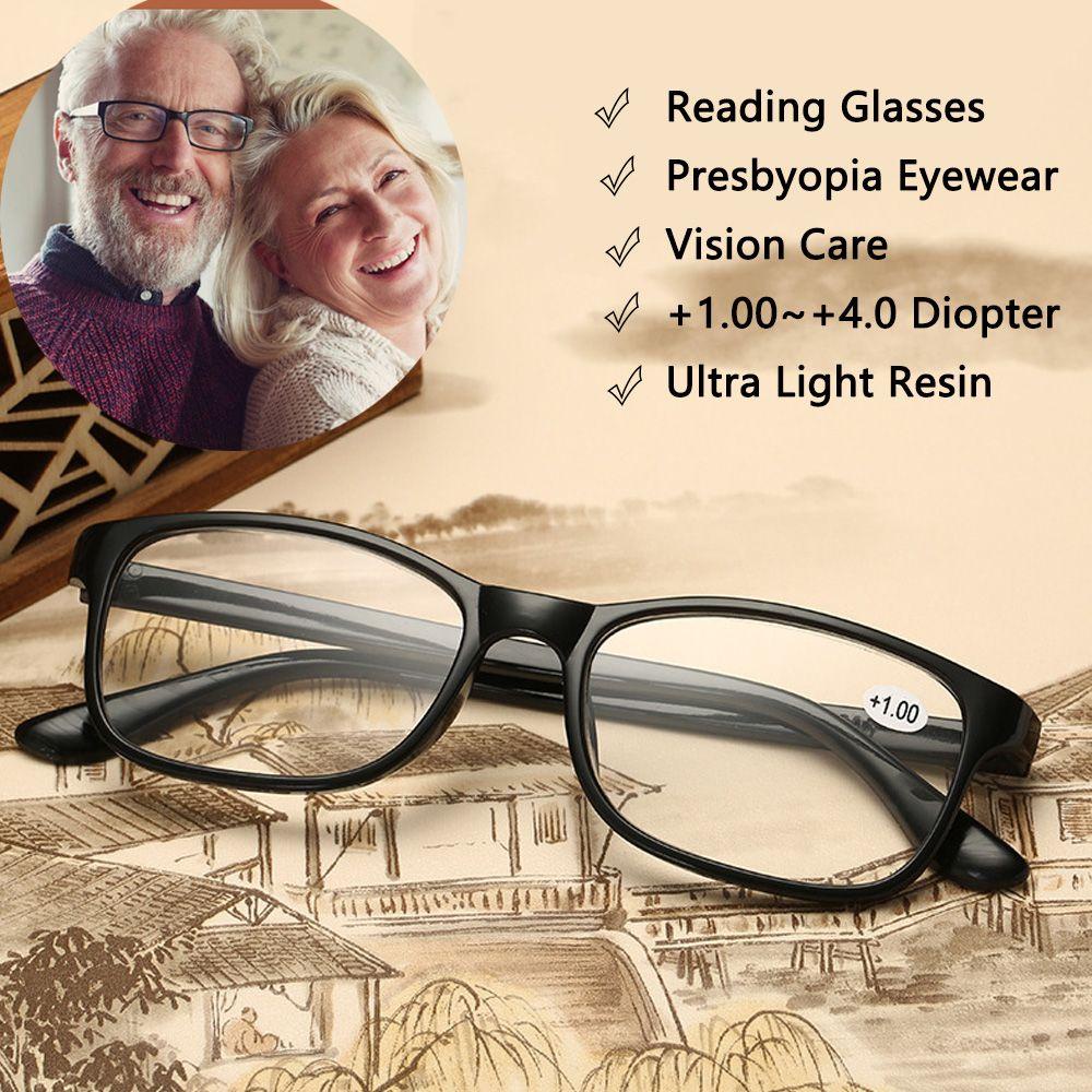 LONNG แว่นตาสายตายาวตามอายุอุปกรณ์เสริมผู้สูงอายุ +1.00~+4.0 Diopter Lightweight Vision Care - รูปที่ 4