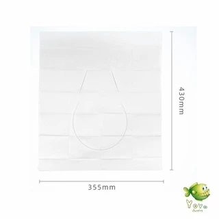 YOYO แผ่นรองนั่งชักโครก แบบพกพาสะดวก สามารถย้อยละลายในน้ำง่าย 1 แพ็ค10ชิ้น paper toilet seat