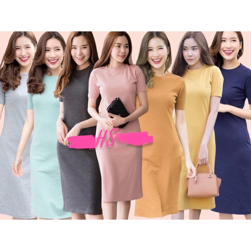 HS/CASUAL DRESS GIANT MEV/PLAIN MEVI DRESS/ชุดผู้หญิง