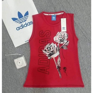 เสื้อแขนกุด adidas สีบานเย็น อกหน้าผ้า30ยาว23