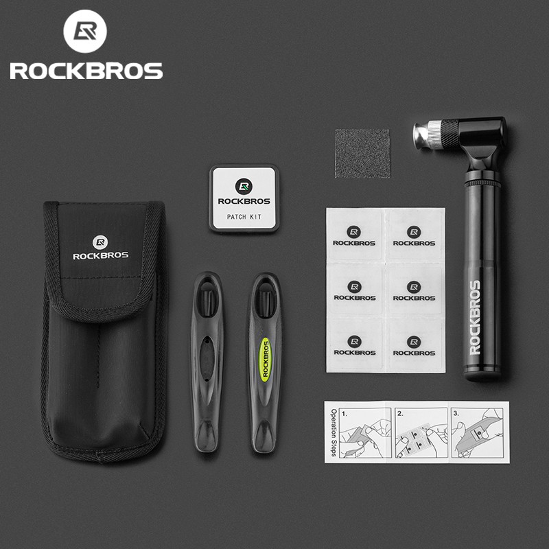 【TH Delivery】ROCKBROS ชุดเครื่องมือซ่อมแซมยางจักรยานเสือภูเขา