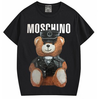 YrDr เสื้อยืดพิมพ์ลาย Moschino Cotton   Color     ACDC