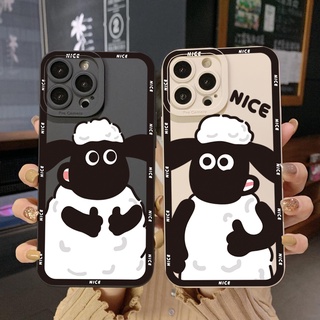 เคสโทรศัพท์มือถือ ขอบสี่เหลี่ยม ลายแกะ Shaun the Sheep สําหรับ Xiaomi Redmi Note 11 Pro 5G 11S 10 Pro 4G 10S Redmi 10C 9C A2 A1