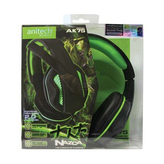 Anitech Headphone With Mic. AK75 Black