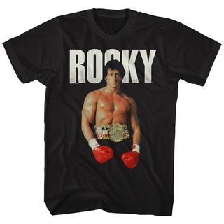 เสื้อยืดลําลอง แฟชั่นสําหรับผู้ชาย แขนสั้น คอกลม พิมพ์ลาย Rocky Stand คุณภาพสูง สวมใส่สบาย